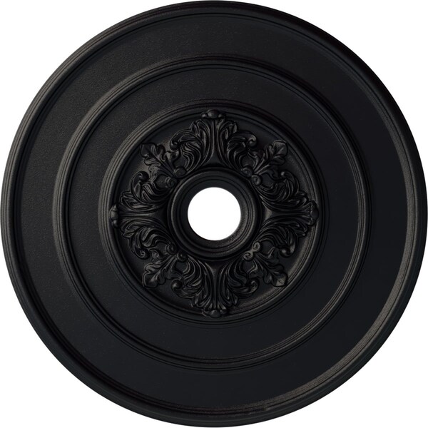 Ekena Millwork Traditional with Acanthus Leaves Ceiling Medallion, 26"OD x 3 1/8"ID x 1 1/2"P, Steel Gray CM26TASGS - main